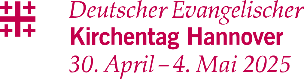 Logo mit Daten des Kirchentages in Hannover 2025